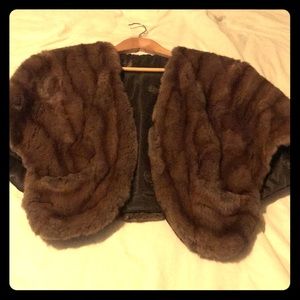Real fur coat